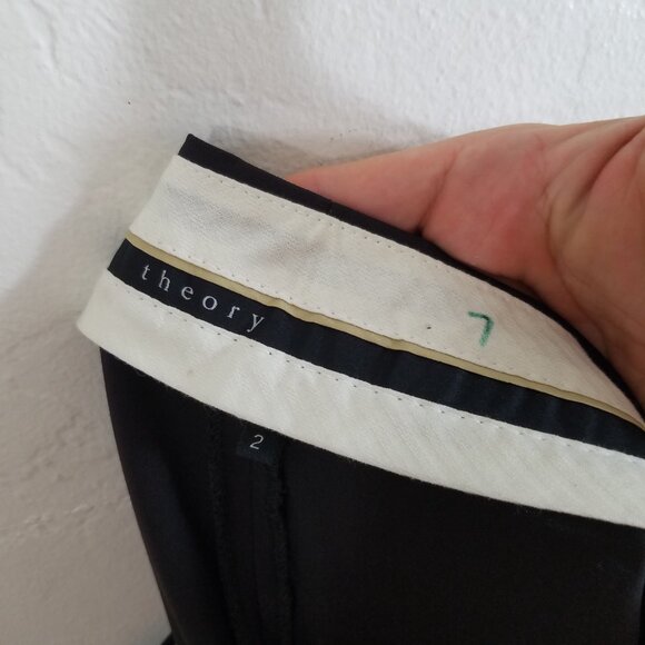 Theory Woool/Lane Dress Pants Brown Size 2 - Picture 6 of 7